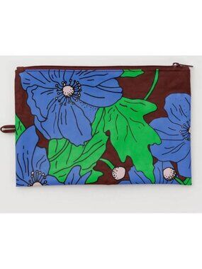 NWOT Baggu Flat Pouch Large - Poppy
